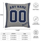 Custom New York Yankees Pillow Decorative Throw Pillow Case - Print Personalized Football Team Fans Name & Number Birthday Gift Football Pillows