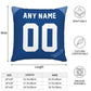 Custom Kansas City Royals Pillow Decorative Throw Pillow Case - Print Personalized Football Team Fans Name & Number Birthday Gift Football Pillows