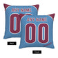 Custom Philadelphia Phillies Pillow Decorative Throw Pillow Case - Print Personalized Football Team Fans Name & Number Birthday Gift Football Pillows