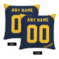 Custom Milwaukee Brewers Pillow Decorative Throw Pillow Case - Print Personalized Football Team Fans Name & Number Birthday Gift Football Pillows