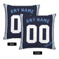Custom Kansas City Royals Pillow Decorative Throw Pillow Case - Print Personalized Football Team Fans Name & Number Birthday Gift Football Pillows