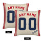 Custom Los Angeles Angels Pillow Decorative Throw Pillow Case - Print Personalized Football Team Fans Name & Number Birthday Gift Football Pillows