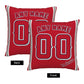 Custom Los Angeles Angels Pillow Decorative Throw Pillow Case - Print Personalized Football Team Fans Name & Number Birthday Gift Football Pillows