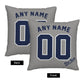 Custom New York Yankees Pillow Decorative Throw Pillow Case - Print Personalized Football Team Fans Name & Number Birthday Gift Football Pillows