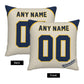 Custom Milwaukee Brewers Pillow Decorative Throw Pillow Case - Print Personalized Football Team Fans Name & Number Birthday Gift Football Pillows