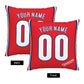 Custom Philadelphia Phillies Pillow Decorative Throw Pillow Case - Print Personalized Football Team Fans Name & Number Birthday Gift Football Pillows