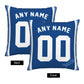 Custom Kansas City Royals Pillow Decorative Throw Pillow Case - Print Personalized Football Team Fans Name & Number Birthday Gift Football Pillows