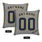 Custom Milwaukee Brewers Pillow Decorative Throw Pillow Case - Print Personalized Football Team Fans Name & Number Birthday Gift Football Pillows