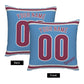 Custom Philadelphia Phillies Pillow Decorative Throw Pillow Case - Print Personalized Football Team Fans Name & Number Birthday Gift Football Pillows