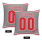 Custom Philadelphia Phillies Pillow Decorative Throw Pillow Case - Print Personalized Football Team Fans Name & Number Birthday Gift Football Pillows