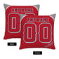 Custom Los Angeles Angels Pillow Decorative Throw Pillow Case - Print Personalized Football Team Fans Name & Number Birthday Gift Football Pillows