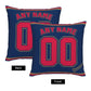 Custom Minnesota Twins Pillow Decorative Throw Pillow Case - Print Personalized Football Team Fans Name & Number Birthday Gift Football Pillows