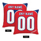 Custom Philadelphia Phillies Pillow Decorative Throw Pillow Case - Print Personalized Football Team Fans Name & Number Birthday Gift Football Pillows