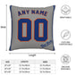 Custom New York Mets Pillow Decorative Throw Pillow Case - Print Personalized Football Team Fans Name & Number Birthday Gift Football Pillows