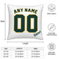 Custom Oakland Athletics Pillow Decorative Throw Pillow Case - Print Personalized Football Team Fans Name & Number Birthday Gift Football Pillows