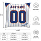 Custom New York Mets Pillow Decorative Throw Pillow Case - Print Personalized Football Team Fans Name & Number Birthday Gift Football Pillows