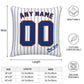 Custom New York Mets Pillow Decorative Throw Pillow Case - Print Personalized Football Team Fans Name & Number Birthday Gift Football Pillows