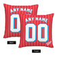 Custom Miami Marlins Pillow Decorative Throw Pillow Case - Print Personalized Football Team Fans Name & Number Birthday Gift Football Pillows