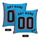 Custom Miami Marlins Pillow Decorative Throw Pillow Case - Print Personalized Football Team Fans Name & Number Birthday Gift Football Pillows