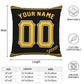 Custom Pittsburgh Pirates Pillow Decorative Throw Pillow Case - Print Personalized Football Team Fans Name & Number Birthday Gift Football Pillows