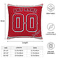 Custom Los Angeles Angels Pillow Decorative Throw Pillow Case - Print Personalized Football Team Fans Name & Number Birthday Gift Football Pillows