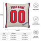 Custom Philadelphia Phillies Pillow Decorative Throw Pillow Case - Print Personalized Football Team Fans Name & Number Birthday Gift Football Pillows
