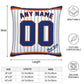 Custom New York Mets Pillow Decorative Throw Pillow Case - Print Personalized Football Team Fans Name & Number Birthday Gift Football Pillows