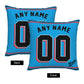 Custom Miami Marlins Pillow Decorative Throw Pillow Case - Print Personalized Football Team Fans Name & Number Birthday Gift Football Pillows