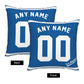 Custom Los Angeles Dodgers Pillow Decorative Throw Pillow Case - Print Personalized Football Team Fans Name & Number Birthday Gift Football Pillows