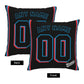 Custom Miami Marlins Pillow Decorative Throw Pillow Case - Print Personalized Football Team Fans Name & Number Birthday Gift Football Pillows