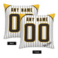Custom San Diego Padres Pillow Decorative Throw Pillow Case - Print Personalized Football Team Fans Name & Number Birthday Gift Football Pillows