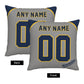 Custom Milwaukee Brewers Pillow Decorative Throw Pillow Case - Print Personalized Football Team Fans Name & Number Birthday Gift Football Pillows