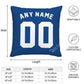 Custom Kansas City Royals Pillow Decorative Throw Pillow Case - Print Personalized Football Team Fans Name & Number Birthday Gift Football Pillows