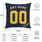 Custom Milwaukee Brewers Pillow Decorative Throw Pillow Case - Print Personalized Football Team Fans Name & Number Birthday Gift Football Pillows