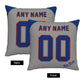 Custom New York Mets Pillow Decorative Throw Pillow Case - Print Personalized Football Team Fans Name & Number Birthday Gift Football Pillows