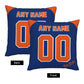 Custom New York Mets Pillow Decorative Throw Pillow Case - Print Personalized Football Team Fans Name & Number Birthday Gift Football Pillows