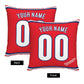 Custom Philadelphia Phillies Pillow Decorative Throw Pillow Case - Print Personalized Football Team Fans Name & Number Birthday Gift Football Pillows