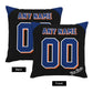 Custom New York Mets Pillow Decorative Throw Pillow Case - Print Personalized Football Team Fans Name & Number Birthday Gift Football Pillows
