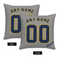 Custom Milwaukee Brewers Pillow Decorative Throw Pillow Case - Print Personalized Football Team Fans Name & Number Birthday Gift Football Pillows