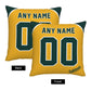 Custom Oakland Athletics Pillow Decorative Throw Pillow Case - Print Personalized Football Team Fans Name & Number Birthday Gift Football Pillows