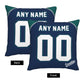 Custom Seattle Mariners Pillow Decorative Throw Pillow Case - Print Personalized Football Team Fans Name & Number Birthday Gift Football Pillows