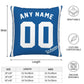 Custom Los Angeles Dodgers Pillow Decorative Throw Pillow Case - Print Personalized Football Team Fans Name & Number Birthday Gift Football Pillows