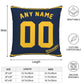 Custom Milwaukee Brewers Pillow Decorative Throw Pillow Case - Print Personalized Football Team Fans Name & Number Birthday Gift Football Pillows
