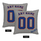 Custom New York Mets Pillow Decorative Throw Pillow Case - Print Personalized Football Team Fans Name & Number Birthday Gift Football Pillows
