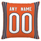 Custom C.Bears Pillow Decorative Throw Pillow Case - Print Personalized Football Team Fans Name & Number Birthday Gift Football Pillows