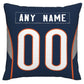 Custom C.Bears Pillow Decorative Throw Pillow Case - Print Personalized Football Team Fans Name & Number Birthday Gift Football Pillows