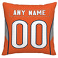 Custom C.Bears Pillow Decorative Throw Pillow Case - Print Personalized Football Team Fans Name & Number Birthday Gift Football Pillows
