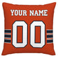 Custom C.Bears Pillow Decorative Throw Pillow Case - Print Personalized Football Team Fans Name & Number Birthday Gift Football Pillows