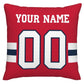 Custom NE.Patriots Pillow Decorative Throw Pillow Case - Print Personalized Football Team Fans Name & Number Birthday Gift Football Pillows