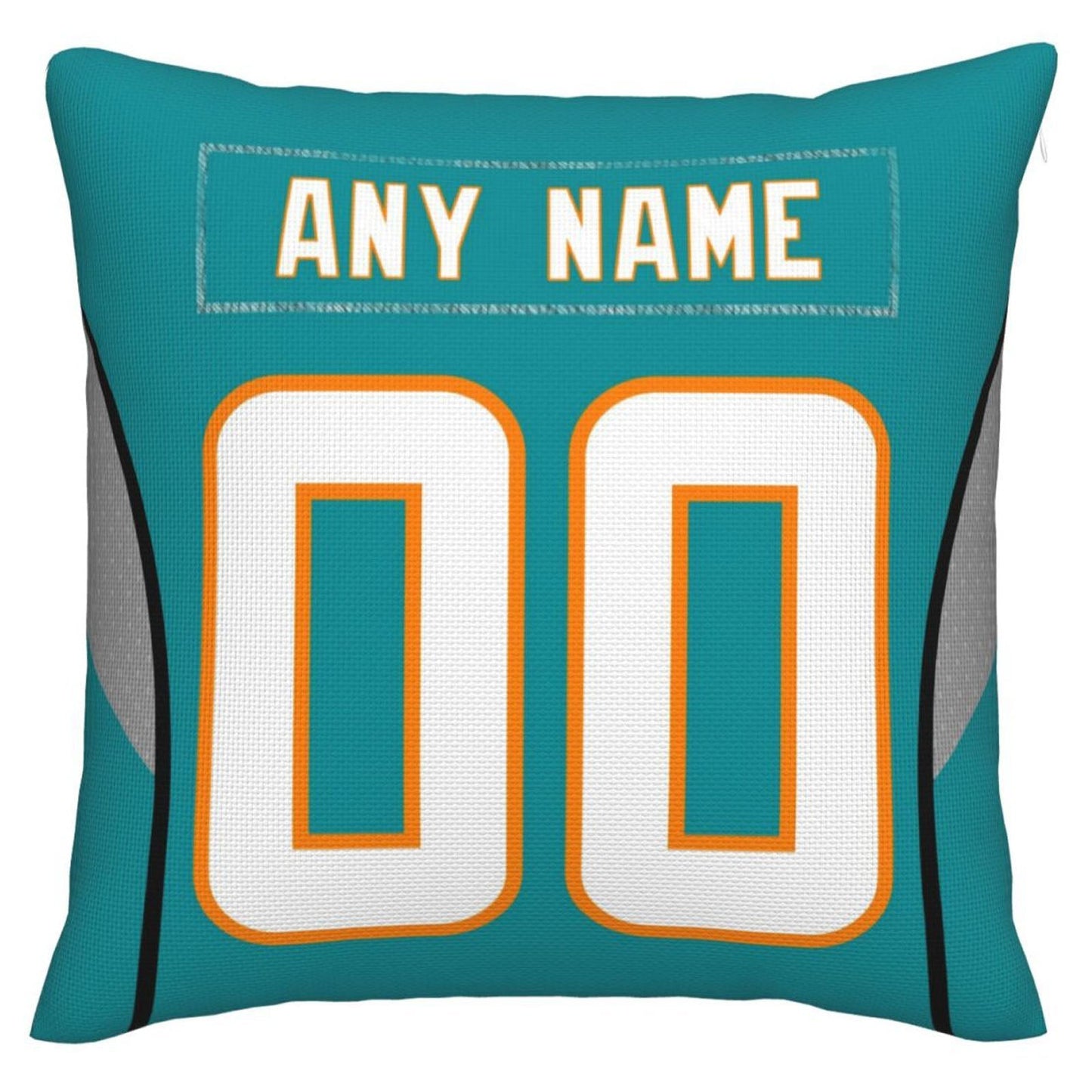 Custom M.Dolphins Pillow Decorative Throw Pillow Case - Print Personalized Football Team Fans Name & Number Birthday Gift Football Pillows